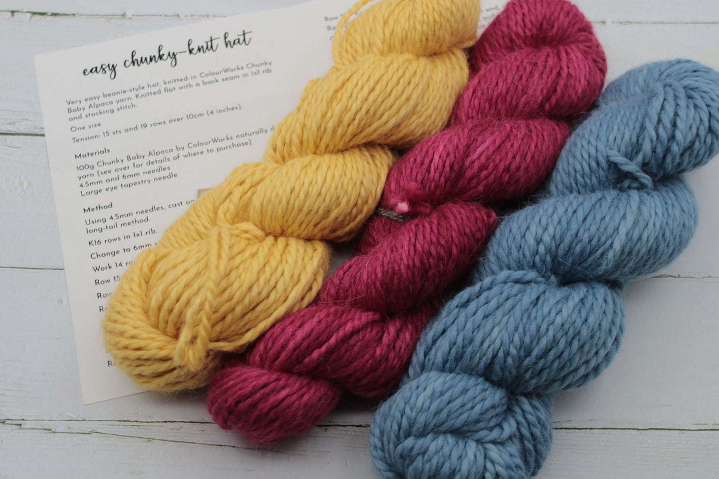 Easy Chunky Alpaca Hat Knitting Pattern